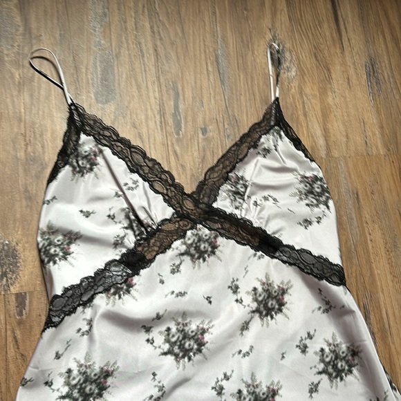 The Brock Collection Floral Lace Trimmed Maxi Dress - Picture 4 of 12